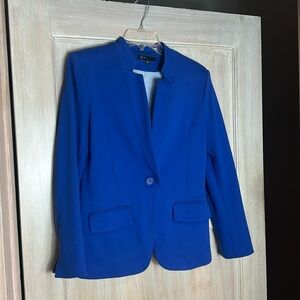 Cobalt Blue Knit Blazer